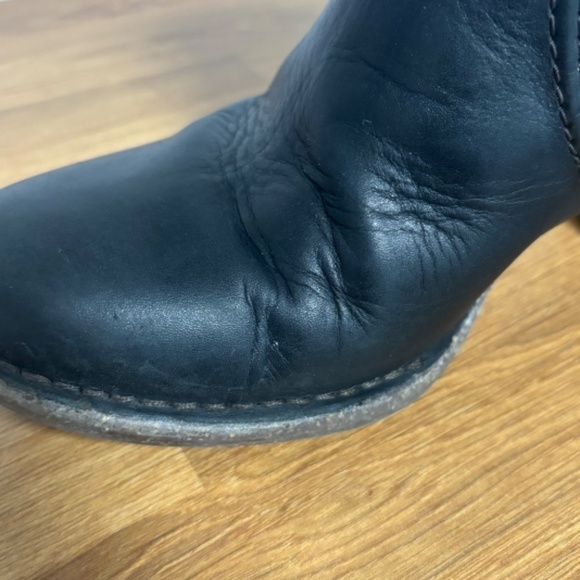 Clarks ladies Carleta Paris black leather ankle boots with size zip size 8.5 - Picture 4 of 14